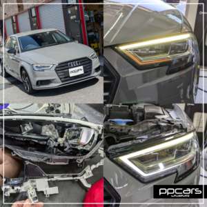 Audi A3(8V) Sedan x ヘッドライトDRL修理 (フォトギャラリー)