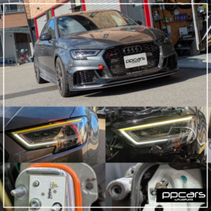 Audi RS3(8V) Sedan x 至高のヘッドライトリペア,DRL修理 (フォトギャラリー)