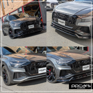 Audi Q8(4M/F1) x Maxton-Designフロントスポイラー,ブラックアウト (フォトギャラリー)